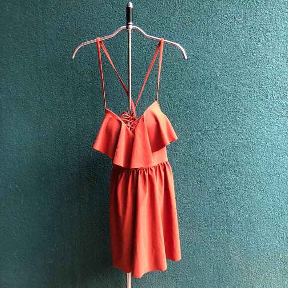 Coral Pink Bathing Suit Dress , Size US 4 (small) - Picture 1 of 10